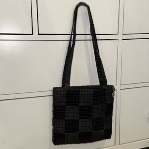 Vintage Black Chainlink Zippered Bag